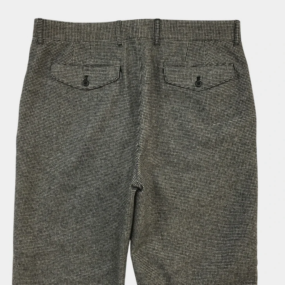 J.Crew Classic Relaxed Wool Houndstooth Pants Trousers Mens 35x32 Casual Dress